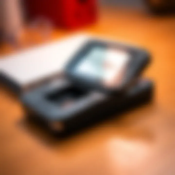 Sleek Design of the Nintendo 2DS XL Charger Close-up view of the new Nintendo 2DS XL charger showcasing its sleek design