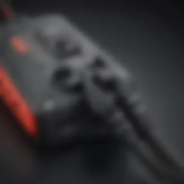 Design and Connectors of the Nintendo Switch Power Cord Detailed view of the Nintendo Switch power cord showcasing its design and connectors.