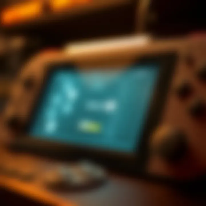 Illustration of the record switch interface in Nintendo gaming