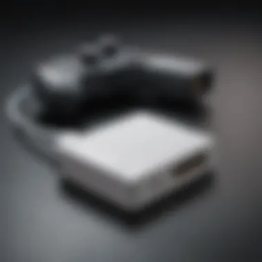 Illustration of HDMI adapter for Nintendo Wii