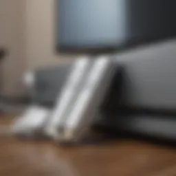 HDMI cable connected to a Wii console