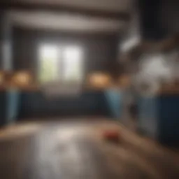 Artistic portrayal of a vibrant kitchen