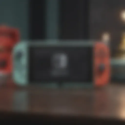 Customized Nintendo Switch Lite console with sleek design