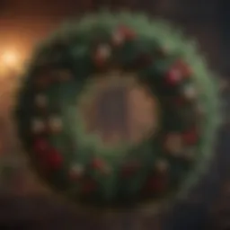 A mesmerizing Christmas wreath with hidden symbols