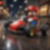 Virtual world of Mario Kart on Nintendo Switch