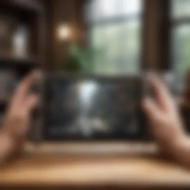 Enjoying Nintendo Content on Nook User enjoying Nintendo content on Nook