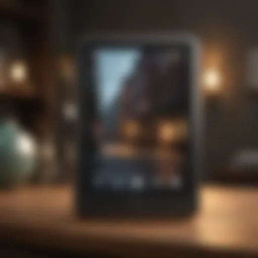Nook device displaying update settings
