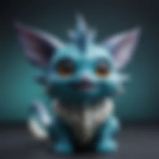 Glistening Vaporeon Funko Pop Diamond showcasing intricate design details