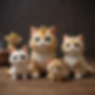 Diverse Meowth Plush Assortment Variety of Meowth Stuffed Animals in Different Poses
