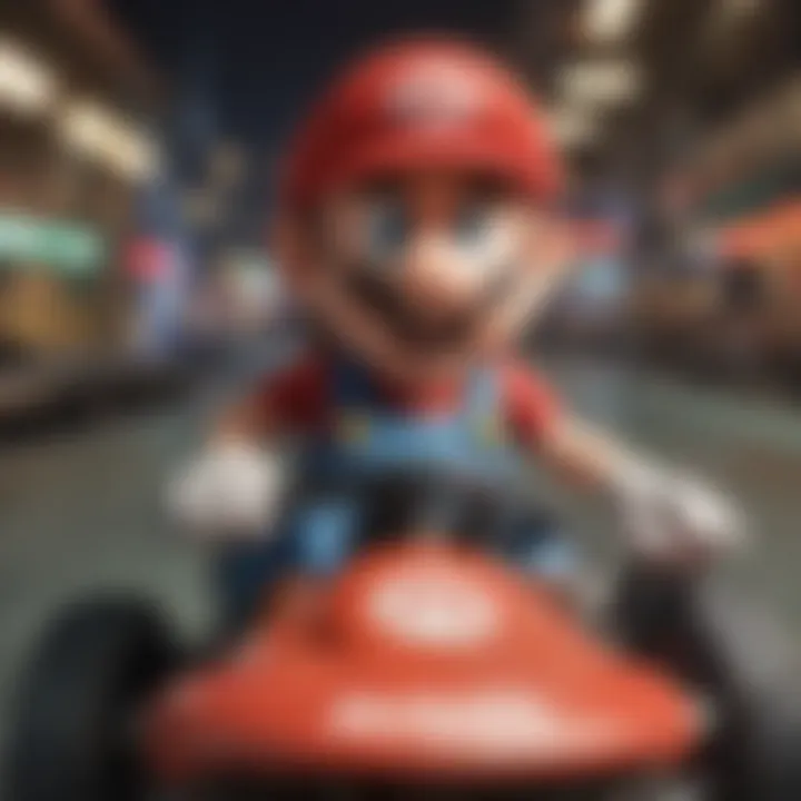 Vibrant Character Selection Screen in Mario Kart