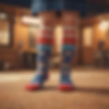 A virtual fashion show featuring Animal Crossing characters flaunting trendy socks on the runway