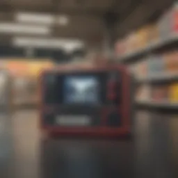 A nostalgic display of the Nintendo Classic Mini alongside Walmart branding