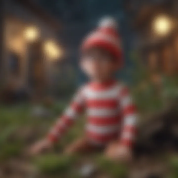 A whimsical digital rendition of a 'Find Waldo' game