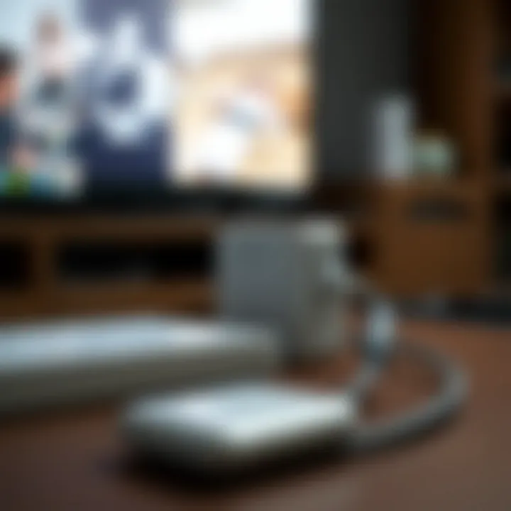 Installation Diagram for the Wii Network Adapter Diagram illustrating the installation of the Wii Network Adapter