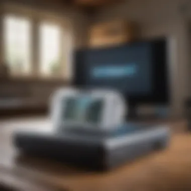 Wii U Connected to USB Storage Wii U console with USB storage device connected