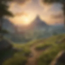 Stunning landscape of Hyrule from Breath of the Wild